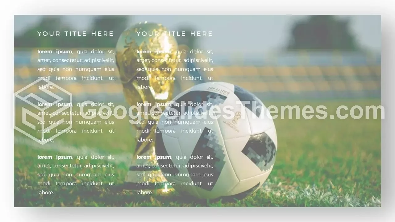 Modelos grátis de futebol para o Google Slides e PowerPoint