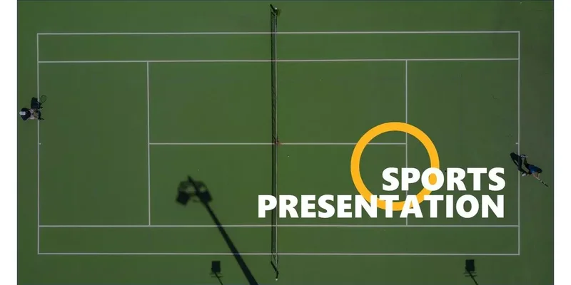 Tennis Court presentation theme Tennis Court Google Slides template for download