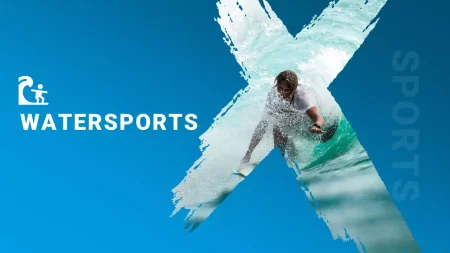 Wassersport Google Präsentationen-Vorlage zum Herunterladen