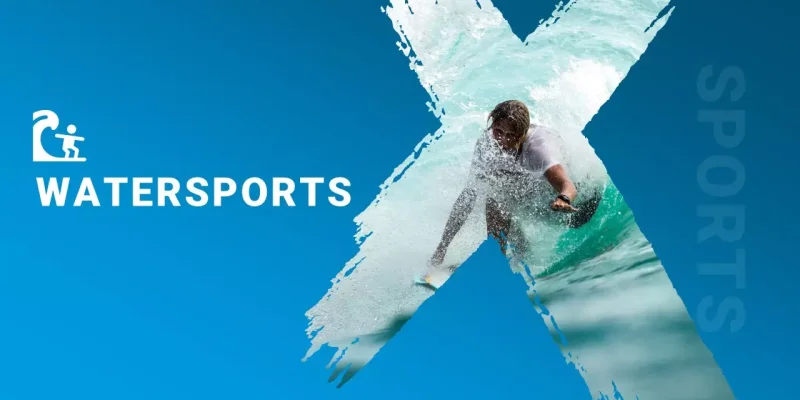 Sport acquatici modello di Presentazioni Google da scaricare