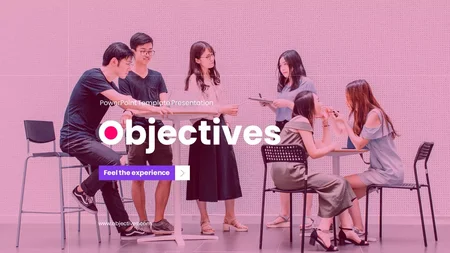 Goals And Objectives Google Slides template for download