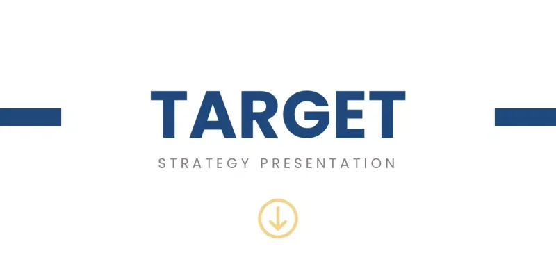 Zielstrategie-Methode Google Präsentationen-Vorlage zum Herunterladen