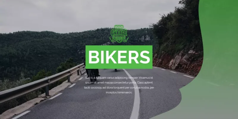 Bikers Google Slides template for download
