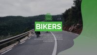 motosikletçiler İndirmeye hazır Google Slaytlar şablonu
