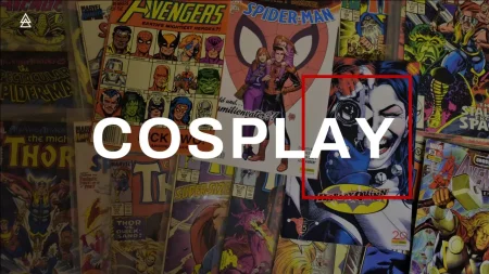 Cosplay Google Slides skabelon for download