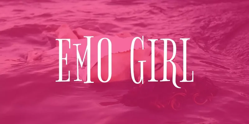 Emo Kızı İndirmeye hazır Google Slaytlar şablonu