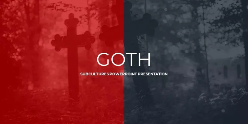 Goth Google Slides template for download