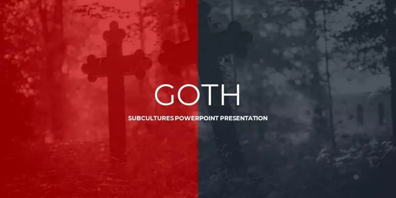 Goth Google Slides skabelon for download