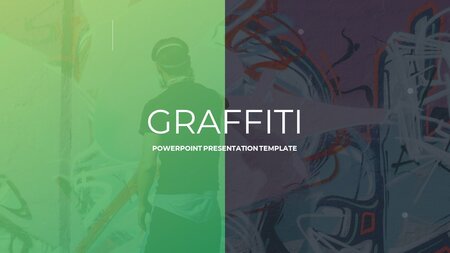 Graffiti Google Presentasjoner tema til nedlastning