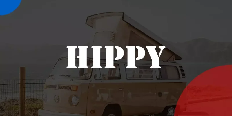 Hippies Plantilla de Presentaciones de Google para descargar