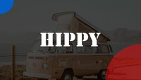 Hippiler İndirmeye hazır Google Slaytlar şablonu