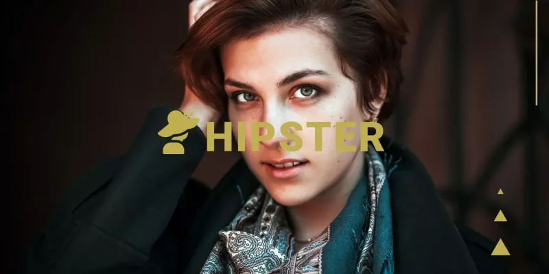 Hipster Google Slides skabelon for download