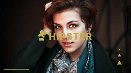 Hipster Google Präsentationen-Vorlage zum Herunterladen