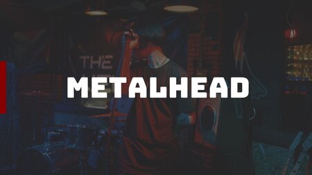 Metalhead Google Presentasjoner tema til nedlastning