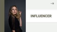 Online Influencer Google Slides template for download