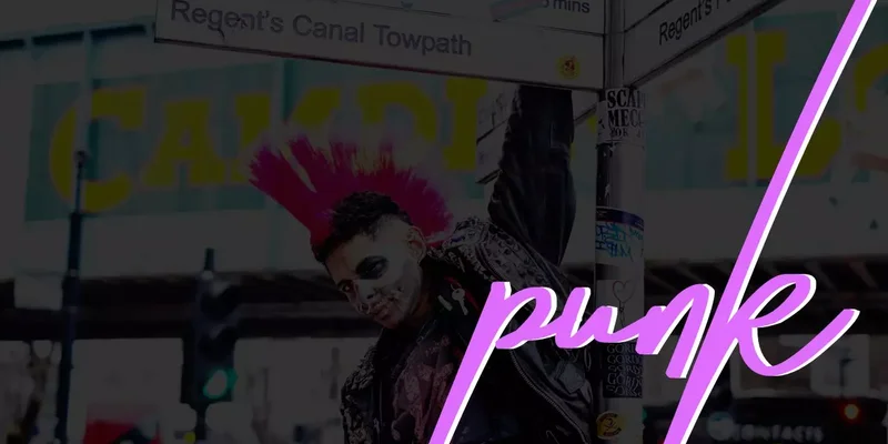 Punk İndirmeye hazır Google Slaytlar şablonu