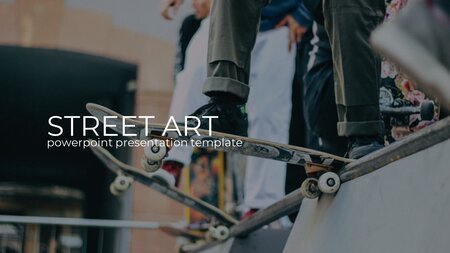 Straßenkunst Google Präsentationen-Vorlage zum Herunterladen