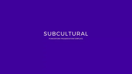 Subkulturelles Phänomen Google Präsentationen-Vorlage zum Herunterladen