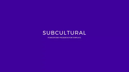 Subcultureel fenomeen Google Presentaties-sjabloon om te downloaden