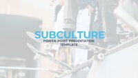 Subculture Google Slides template for download