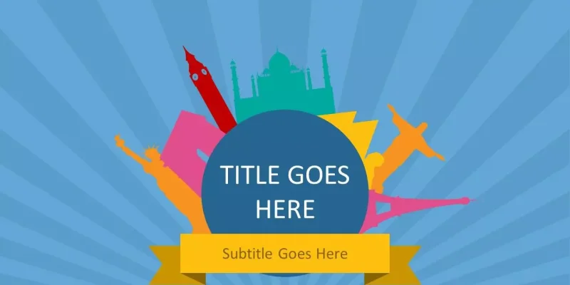Voyage autour du monde Modèle Google Slides à télécharger
