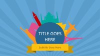 Around The World Trip Google Slides template for download