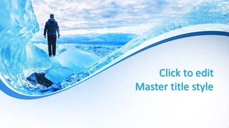 Glacier Ice Google Presentaties-sjabloon om te downloaden