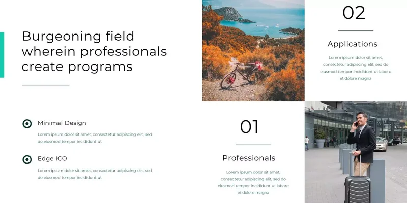 Pakkerejser præsentationstema Pakkerejser Google Slides skabelon for download