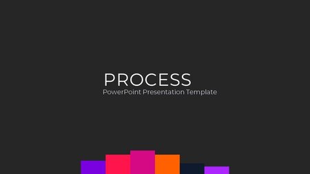 Vacker modern process Google Presentationsmall för nedladdning