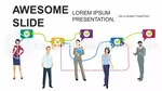Flujo De Trabajo Infografía De Rompecabezas De Equipo Tema De Presentaciones De Google Slide 06