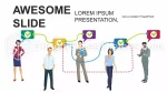Werkstroom Team Puzzel Infographics Google Presentaties Thema Slide 06